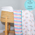 100% 6-Layer 47 47 Inches Cozy LollyBanks Muslin Baby Quilt, Cotton Soft Baby Blanket for Boys and Girls, Large x