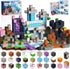ToyUnited Magnetic Blocks-150PCS Magnetic Building Blocks Magnet Cubes Stacking Dark Forest Glacier