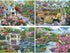 Bits and Pieces 4-in-1 Multi-Pack, 1000 Piece Jigsaw Puzzles for Adults, Each Measures 20" x 27" by Artist Mary Thompson