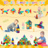 Magnetic Tiles, 64 PCS Magnetic Building Blocks Set, STEM Toys for Kids - Creative and Inspirational
