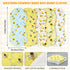 5 Pack 19"x9" Set SmoothNovelty Bee Pattern Baby Burp Cloths Soft Absorbent Burping Rags for Newborns Spit up Cloths