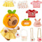 WAKSUN Capybara Plush for Boys Girls Birthday Dress Up Cute Plushies,10 Pcs Set,9