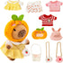 WAKSUN Capybara Plush for Boys Girls Birthday Dress Up Cute Plushies,10 Pcs Set,9