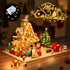 2025 Set 14+ (1763PCS) PLAXSOON Christmas Gingerbread House Courtyard Mini Building with Lights, Christmas Village
