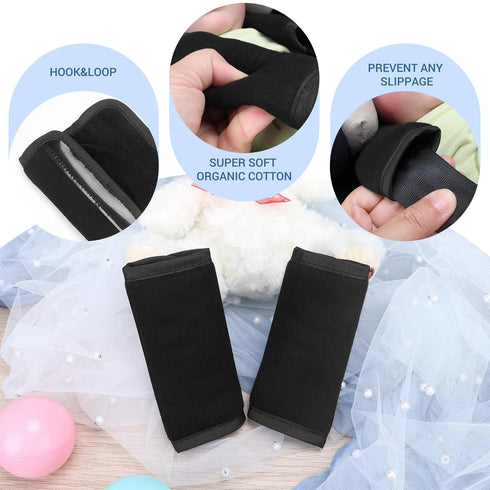 COOLBEBE Set Upgraded Babybody Support & Strap Covers for Newborn Infant Toddler - Extra Soft Breathable Car Seat