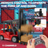 Set 11 6+ RC Forklift with Trailer, Kids Forklift Construction Toys with Lift Fork & Hook & Flatbed, Channel Kids