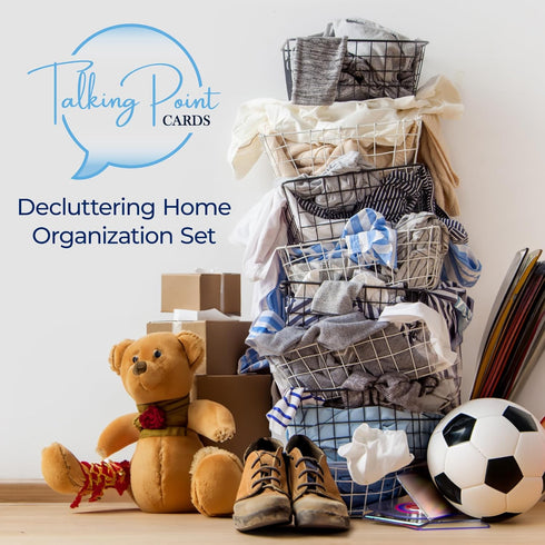 62 Streamline Decluttering Home Organization Kit - Talking Point Cards & Guide Easier Approach to & Simplify Clear