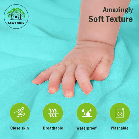 Cosy Family 3 Pack Baby Hooded Towels, Rayon Made from Bamboo, Soft Unisex Bath Towels for Babies,Toddler,Infant