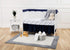 American Baby Company 100% Natural Cotton Fitted Crib Sheet 52" x 28", Navy Whale, Soft, Hypoallergenic Toddler Bed