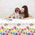 gisgfim 6 Pcs Art Paint Tablecloth, Party Supplies for Art Theme Birthday Decorations for Kids