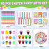 110 Set Seajan Pcs Easter Party Favors Gift Easter Bunny Coloring Book Bulk Crayon Bracelet Stress Ball Sticker