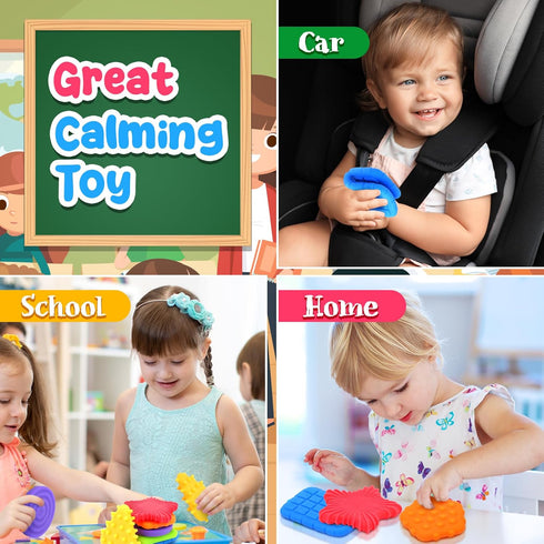 Squishy Sensory Toys for Kids Toddlers: Super Soft & Textured Sensory Fidget Toy for Autistic Children Special Needs |