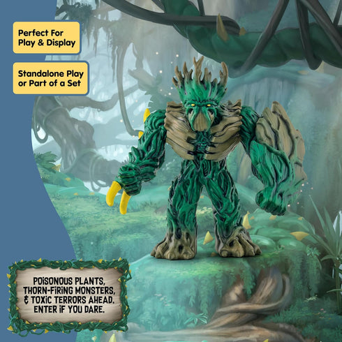 6 7+ 70151 schleich Eldrador Creatures - Jungle Emperor Action Figure with Movable Arms and Shield - Tree Beast Toy