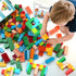 Unasas 3-8| 8-Color 209-piece Sets Building Blocks for Kids Ages Building Bricks for Toddlers Development, Creativity