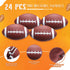 Libima 24 Pcs Mini Inflatable Footballs - 7 Inch Rubber Sports Balls for Boys Girls Outdoor & Indoor Games