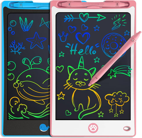 Hockvill LCD Writing Tablet for Kids 8.8 Inch, Drawing Pad for 3-7 Year Olds, Travel Essential Gift