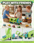 Cozycharm 9 1 8 3 4 5+ in Dinosaur Toys for Boys, Dinosaur Transport Truck with Pull Back Dino Cars, Toys for Year Old