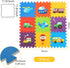 3434 9 Baby Play Mat, Foam Playmat for Babies, Kids Play Mat, Foam Floor Tiles Pieces Vehicle Puzzle Mat