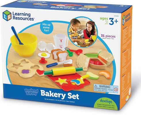 Set 31 3+, Learning Resources Pretend & Play Bakery - Pieces, Ages Toddlers Bakery Toys, Preschool Food Kitchen