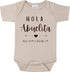 Hola Abuelita Nos Vemos Pronto Pregnancy Reveal Infant Bodysuit,0-3 Months Baby Announcement