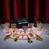 24 Pieces Dollhouse Miniature Musical Instruments Set, Violin, Piano, Trumpet, Saxophone, Electric Guitar (Black Piano)