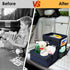 2-in-1 11 Backseat Organizer for Kids & Adults Car Seat Cooler Warmer with Writing Tray, Cup Holders & Storage