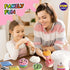 4 LB Milky Butter Slime Bucket Gift for Girls, FunKidz 64 FL OZ Soft White Scented Slime Kit with 29 Add-Ins for Kids