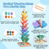 12 3cm Wooden Marble Run Music Tree, Tumble Leaf Montessori Rainbow Singing Tree with Sound, Includes Extra-Large