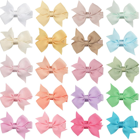 CÉLLOT 20PCS Hair Clips for Girls, Fully Lined Alligator Clips for Toddlers, Kids, Infants, and Babies