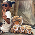 MorisMos Tiger Stuffed Animals Plush Toys, Soft Mommy & Babies Set, Large Tiger Plush Toy