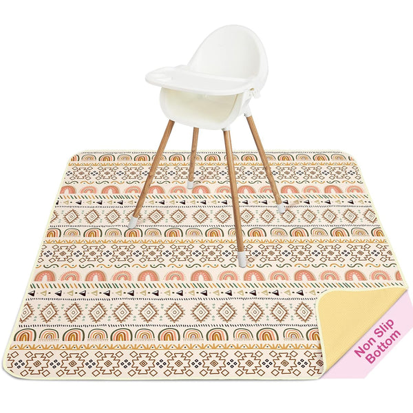 Basumee Splat Mat High Chair Mat Waterproof Baby Play Splat Mat for