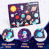 Gserin Wooden Solar System Puzzle for Kids, Montessori Toys Movable Planets Board Game for Toddlers, Outer Space Themed