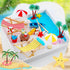 25 Pcs Beach Miniature Dollhouse Decoration, Umbrella Palm Chair Toys for DIY Garden Pool