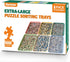 6 Pack Extra-Large Puzzle Sorting Trays, Stackable 16.9" x 12" Sorter for 2000/3000/5000 Puzzle Pieces