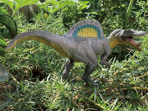 Gemini & Genius Dinosaur Toys for 3 4 5 6 7 Year Old Boys, Spinosaurus with Movable Jaw Dino Action Figure, Cool Birthday Cake Topper, Party Gift, Home Decoration for Kids