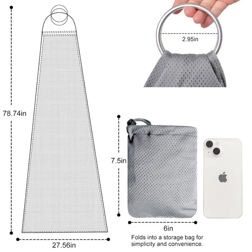 Water Ring Sling Baby Carrier, Adjustable Lightweight for Summer, Pool, Beach, Infant Wrap Carrier (Light Grey)