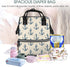 Qewfoju 1 Backpack Nautical Themed Simple Anchors Pattern Diaper Bag Multifunctional Baby Bags for Baby Girls & Boys