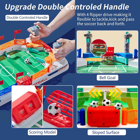 Mini Foosball Games 2022 - New Tabletop Football Soccer Pinball for Indoor Game Room, Family Board Game