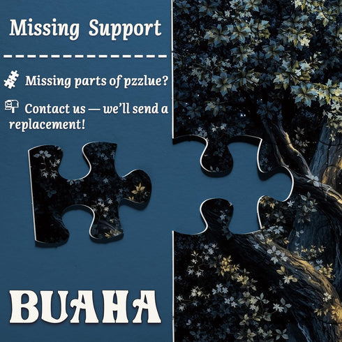 BUAHA 1000 Cozy Magic Moon Library Puzzles for Adults Pieces Nature Books Fantasy Star Night Bookshelf Forest Art