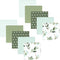 Hudson Baby Unisex Baby Flannel Washcloths, Eucalyptus 10Pk, One Size