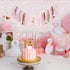 LINLULU 1st One Funny Goose High Chair Banner for Girls - Goose Birthday Decorations for Girls, Pink GooseFirst