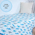 100% 47 47 Inches, 6 LollyBanks Baby Quilt Blanket, Organic Cotton Muslin Blankets for Boys, Large x Layers Soft