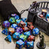 CiaraQ Polyhedral Dice Set (35 Pieces) with Black Pouches - 5 Complete Double-Colors Dice Sets for Dungeons and Dragons