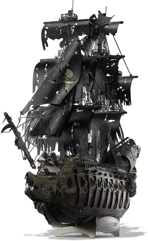 Piececool Metal 3D Puzzles for Adults - Flying Dutchman Pirate Ship Model Kits - DIY Craft Kits for Family Time, Great