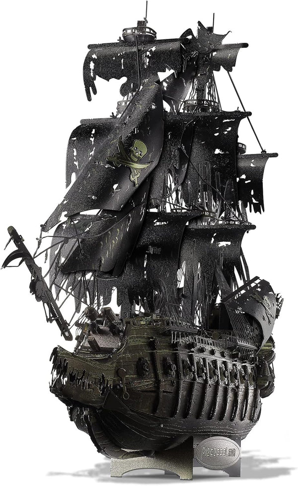 Piececool Metal 3D Puzzles for Adults - Flying Dutchman Pirate Ship Model Kits - DIY Craft Kits for Family Time, Great