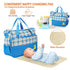 Set, 5PCS Moclever Diaper Bag Tote Baby Bags for Mom and Dad Large Maternity Travel Bag with Insulated Bottle Holder