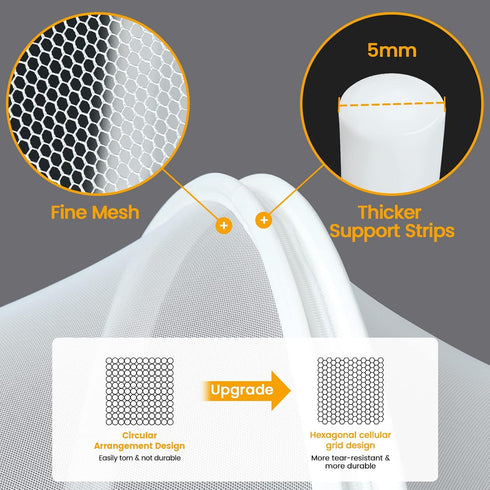 Orzbow Crib Tent to Keep Baby from Climbing Out | Breathable Pop Up Mosquito Net for Crib Net to Keep Baby in, Canopy