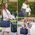 Diaper Bag Tote, Large Baby Diaper Bags Waterproof, Hospital Bag for Labor Delivery with Pacifier Case, Changing Pad