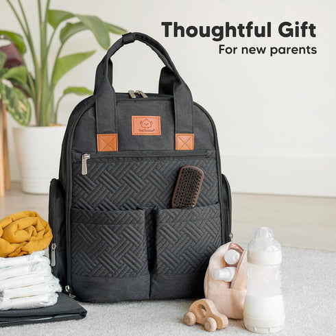 Backpack 2 KeaBabies Diaper Bag for Girls, Boys - Mom and Dad Baby Bag with Diaper Changing Pad for Newborns, Toddlers