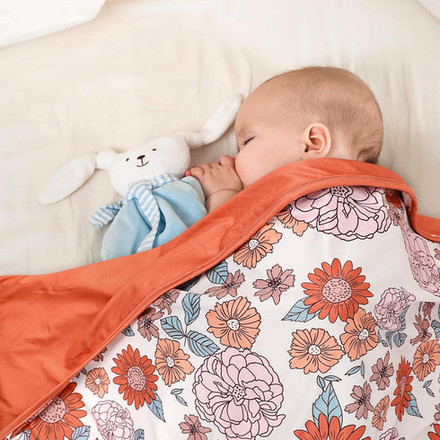 44 32 inch, Hooyax Baby Blanket for Girls Boys, Jersey Knit Baby Swaddle Blanket, Double Layer Newborn Receiving